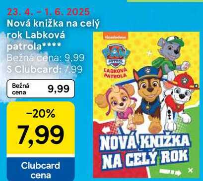 Nová knižka na celý rok Labková patrola