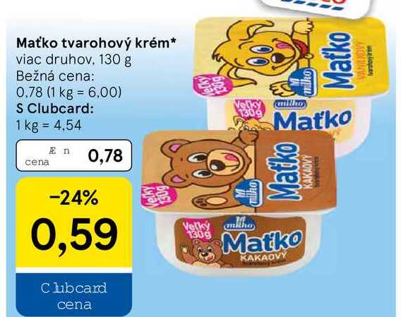 Maťko tvarohový krém, 130 g 