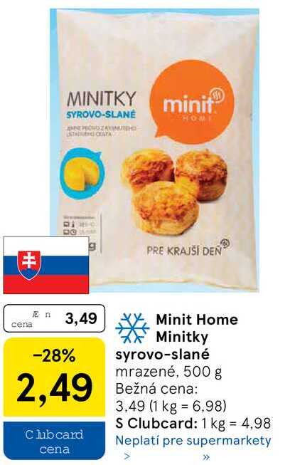 Minit Home Minitky syrovo-slané, 500 g 