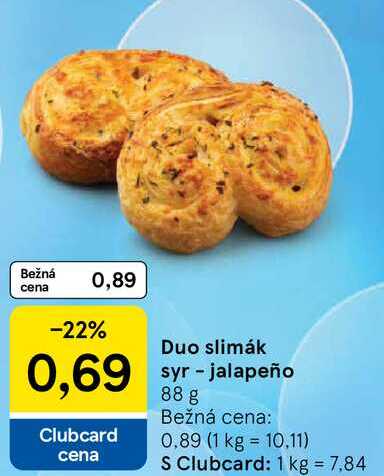 Duo slimák syr - jalapeño, 88 g