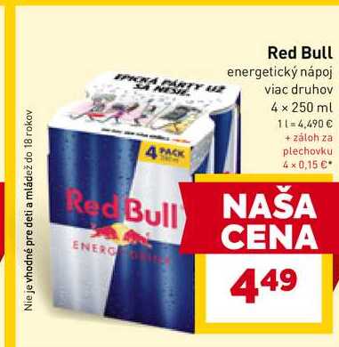 Red Bull 4x250 ml