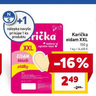 Karička eidam XXL 150 g 