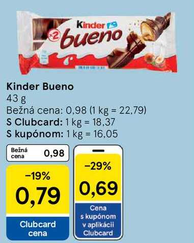 Kinder Bueno, 43 g 