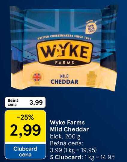 Wyke Farms Mild Cheddar, 200 g