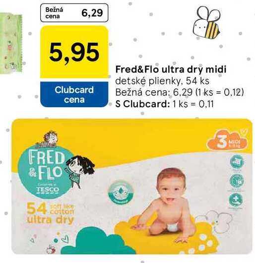 Fred&Flo ultra dry midi, 54 ks 