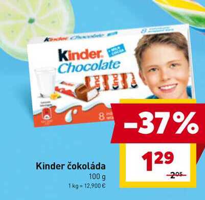 Kinder čokoláda 100 g