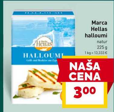 Marca Hellas halloumi natur 225 g