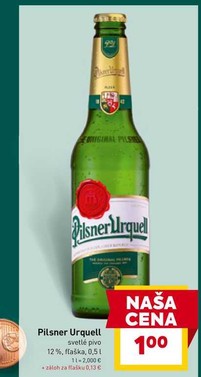 Pilsner Urquell 500 ml sklo