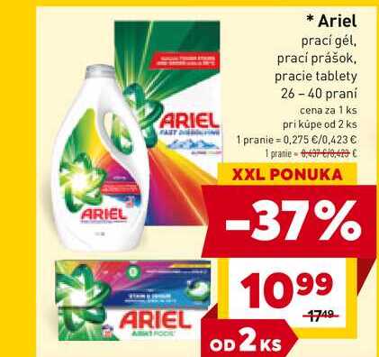 Ariel pracie tablety 26 praní 