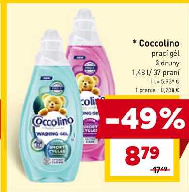 Coccolino prací gél 3 druhy 1,48 l/37 praní 