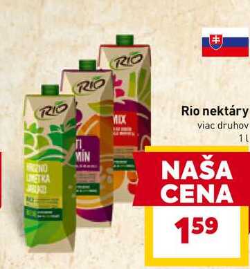 Rio nektáry viac druhov 1l