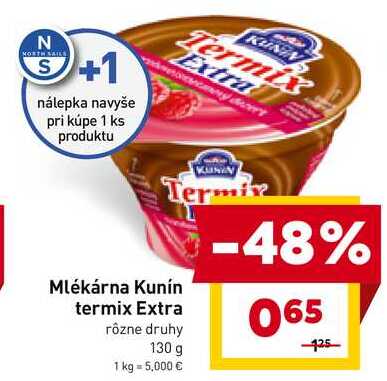 Kunín termix Extra rôzne druhy 130 g