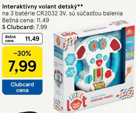 Interaktívny volant detský