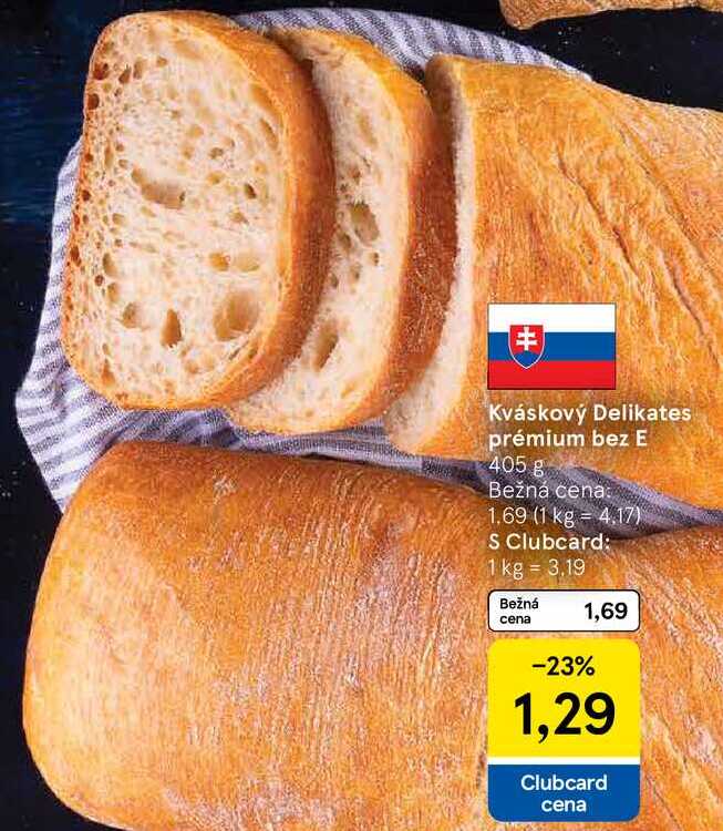 Kváskový Delikates prémium bez E, 405 g 