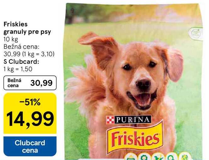Friskies granuly pre psy, 10 kg