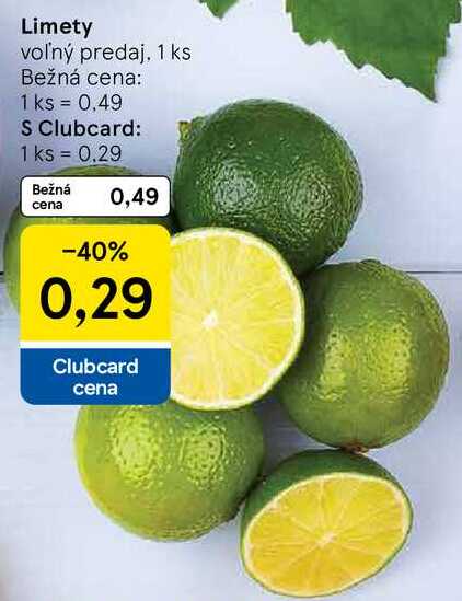 Limety, 1 ks
