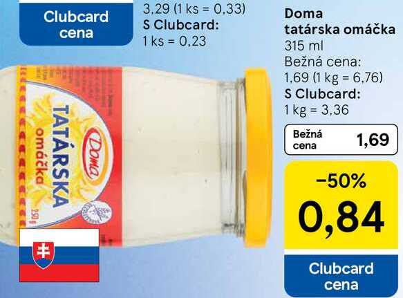 Doma tatárska omáčka, 315 ml 