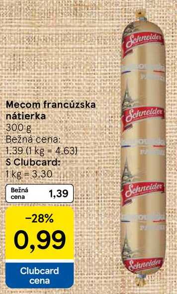 Mecom francúzska nátierka, 300 g