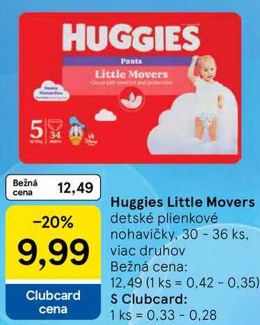 Huggies Little Movers, 30 - 36 ks