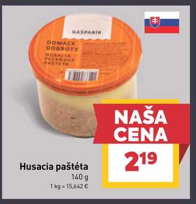 Husacia paštéta 140 g 