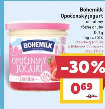 Bohemilk Opočenský jogurt ochutený rôzne druhy 150 g