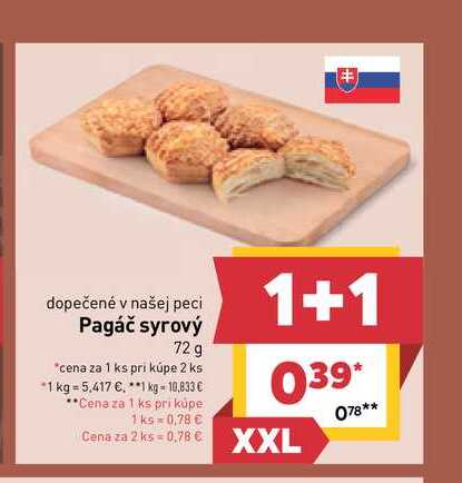 Pagáč syrový 72 g 