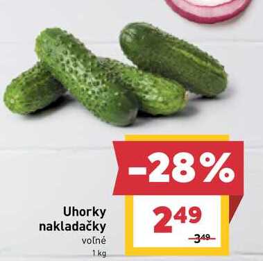 Uhorky nakladačky voľné 1 kg