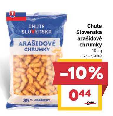Chute Slovenska arašidové chrumky 100 g