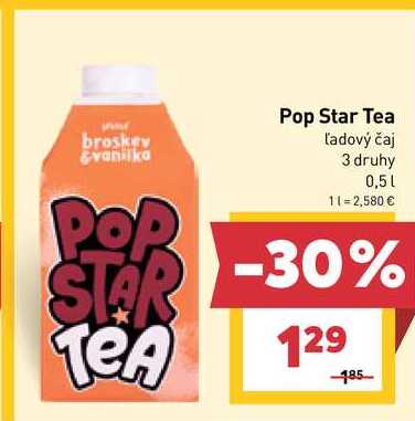 Pop Star Tea Ľadový čaj 3 druhy 0,5l