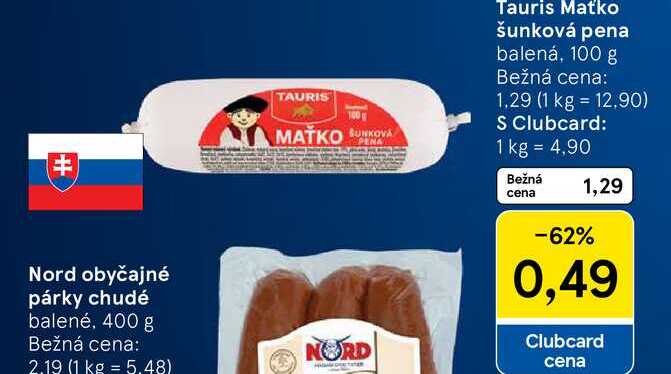 Tauris Matko šunková pena balená, 100 g 