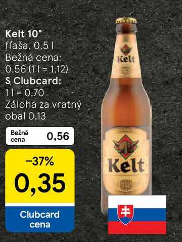 Kelt 10° fľaša 0,5l v akcii