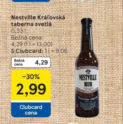 Nestville Kráľovská taberna svetlá 0.33l