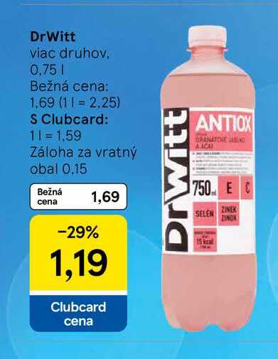 DrWitt viac druhov, 0,75l