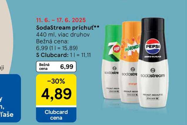 SodaStream príchuť 440 ml, viac druhov 