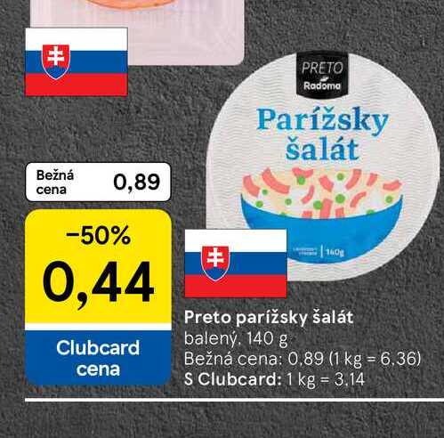 Preto parížsky šalát balený, 140 g 