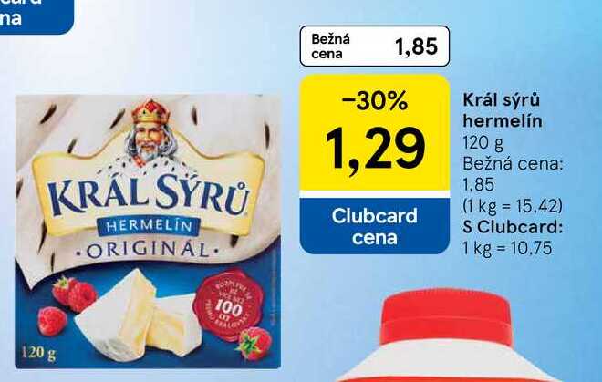 Král sýrů hermelín 120 g 
