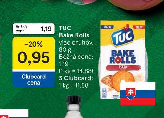 TUC Bake Rolls 80 g