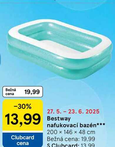 Bestway nafukovací bazén 200 x 146 x 48 cm