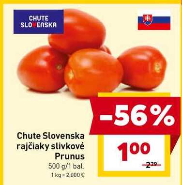 Chute Slovenska rajčiaky slivkové Prunus 500 g/1 bal. 