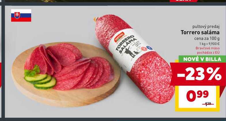 Torrero saláma cena za 100 g