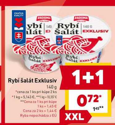 Rybí šalát Exklusiv 140 g