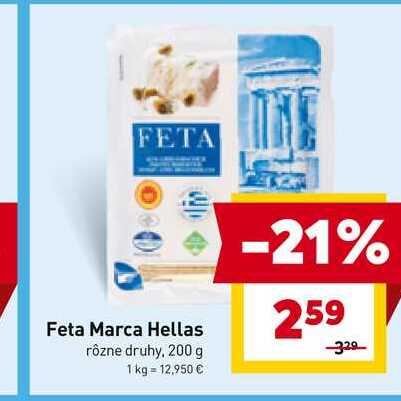 Feta Marca Hellas rôzne druhy, 200 g