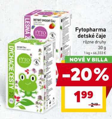 Fytopharma detské čaje rôzne druhy 30 g 