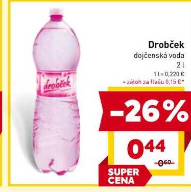 Drobček dojčenská voda 2l