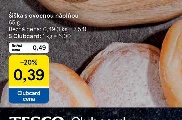 Šiška s ovocnou náplňou 65 g 