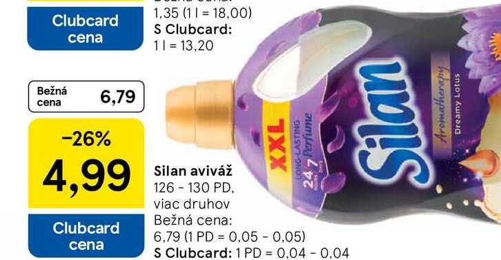 Silan aviváž 126-130 PD, viac druhov