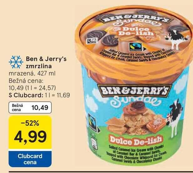 Ben & Jerry's zmrzlina mrazená, 427 ml 