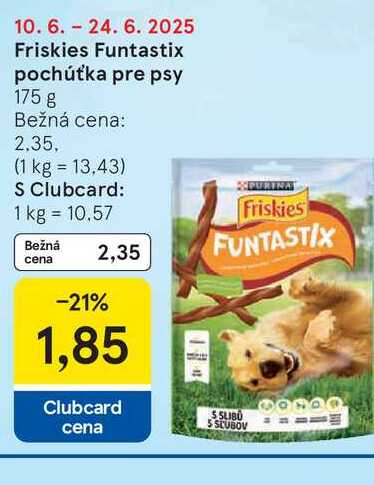 Friskies Funtastix pochúťka pre psy 175 g