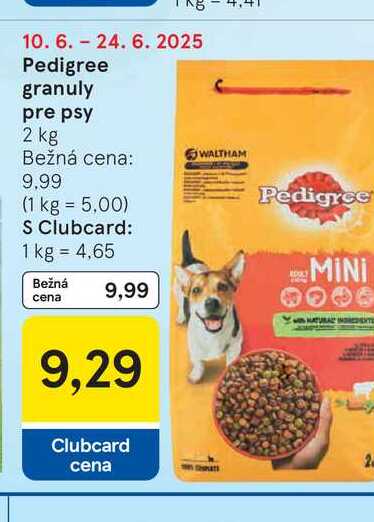 Pedigree granuly pre psy 2 kg 