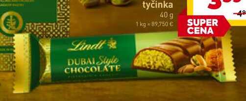 Lindt Dubajská tyčinka 40 g 